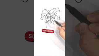 How to Draw Pomni from The Amazing Digital Circus in 2024  Easy for Kids and Toddlers Step By Step [upl. by Fayola]