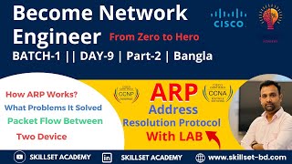 Day9  Part2  ARPAddress Resolution Protocol  How It Works  ARP LAB [upl. by Noirda]