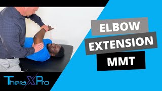 Manual Muscle Test  Elbow Extension [upl. by Nivad]