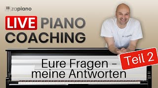 Live Piano Coaching mit Sven Haefliger  Eure Fragen  Meine Antworten  Teil 2 I Zapiano [upl. by Kaylyn828]