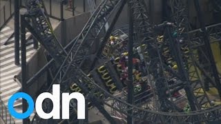 Alton Towers rollercaster crash  Trapped on the Smiler [upl. by Keyser]