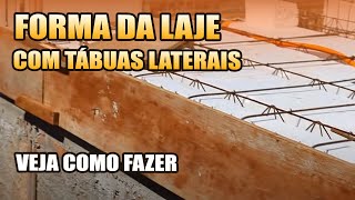 TÁBUAS LATERAL DA LAJE APRENDA FAZER SOBRADO PARTE 29 [upl. by Jacobah]