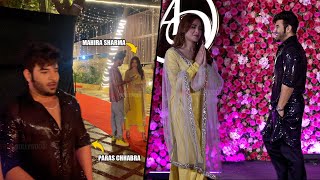 Paras Chhabra and Mahira Sharma IGNORE Each Other  Ex Couple arrives at Arti Singh Sangeet [upl. by Attenod872]