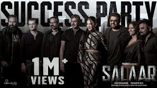 Glimpses From Salaar Success Party Prabhas Shruti Prashanth Neel Vijay Kiragandur Hombale Films [upl. by Arhsub384]