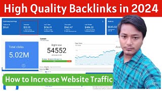 High Quality Backlinks in 2024  How to Build Backlinks For Free [upl. by Enixam273]