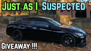 Q50 Lowering Springs Review  And Giveaway [upl. by Ayyidas207]