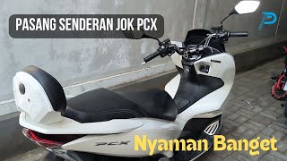 Senderan Punggung Honda PCX  Senderan Jok PCX [upl. by Enellek]