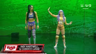 Indi Hartwell amp Candice LeRae Entrance  WWE Monday Night Raw April 01 2024 [upl. by Elokcin526]