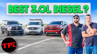 Ram vs Ford vs Chevy  Whats The Best Affordable Diesel HalfTon Truck [upl. by Hibbs]