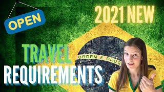 WHAT YOU NEED TO ENTER IN BRAZIL  TRAVEL TO BRAZIL  COVID 2021 [upl. by Nonnahsal]