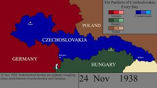 The Partition of Czechoslovakia Every Day [upl. by Ynatil257]