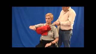 Splinting a Shoulder Dislocation fixed position [upl. by Anderea571]