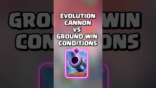 Evolution Cannon VS Ground Win Conditions clashroyale shorts [upl. by Nikolaos]