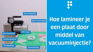 Vacuüminjectie  Hoe lamineer je een plaat door middel van vacuüminjectie [upl. by Ainatnas]