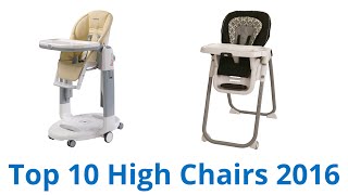 10 Best High Chairs 2016 [upl. by Asiuol821]