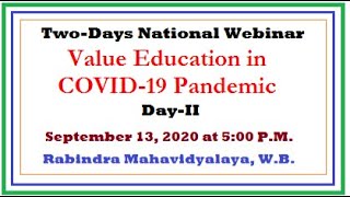 Rabindra Mahavidyalaya Webinar Series No9 DayII [upl. by Jermaine]