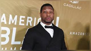 Jonathan Majors heartfelt speech to Megan Good Hollywood Unlocked Impact Awards Shorts ShortsFeed [upl. by Nimsaj589]