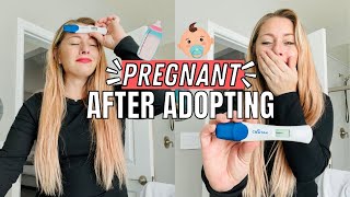 Im Pregnant After Adopting 5 LIVE Positive Pregnancy Test Christy Gior [upl. by Eidda590]