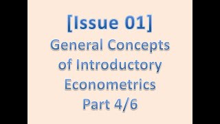 Issue 01 Part II1 Concepts of Classical Linear Regression Model CLRM and multicollinearity [upl. by Sivi]