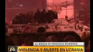 Incidentes y muerte en Ucrania  Telefe Noticias [upl. by Proctor]