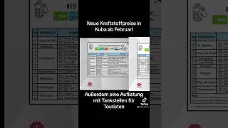 Neue Kraftstoffpreise ab Februar 2024 kuba aktuell touristeninformation info [upl. by Bakeman]