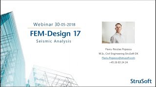 Webinar Seismic Analysis in FEMDesign [upl. by Anayit]