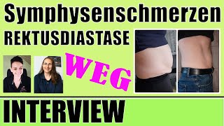 Rektusdiastase und Symphysenschmerzen weg Rückbildung aber richtig mit Maike Droste flacher Bauch [upl. by Nerro]