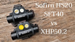 Sofirn HS20 SFT40 Beam Shot Review amp Comparison with XHP502 version [upl. by Vig]