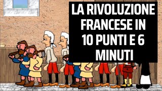 La RIVOLUZIONE FRANCESE in 10 punti e 6 minuti con 2 MAPPE di SUPPORTO flipped classroom [upl. by Savannah]