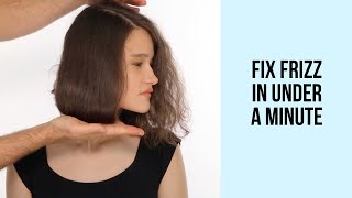 Insanely Easy Frizzy Hair Hack to Smooth Frizzy Poofy Hair [upl. by Ayekam]