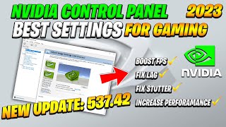 Nvidia Control Panel New update 53742 2023 FOR Best Setting Gaming [upl. by Karol787]