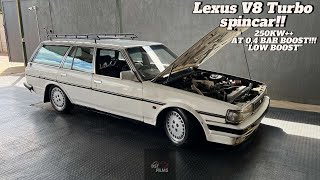 ZIKOS 1UZ TURBO CRESSIDA STATION WAGON DYNO AND TEST DRIVE richysservicecenter dicktator 2step [upl. by Lipman934]