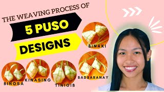 Weaving Process of 5 Puso Hanging Rice Designs  Kim Gocela [upl. by Cantlon]