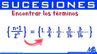 Términos de una Sucesión  Ejemplo 2 [upl. by Nwahsyt]