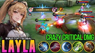 LAYLA BEST BUILDS amp EMBLEMS TO RANK UP FASTER IN 2024  BUILD TOP GLOBAL LAYLA 2024  MLBB [upl. by Spitzer]