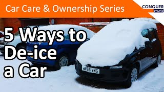 How to deice car windows  five different methods plus home made deicer recipe [upl. by Nwahsyd689]