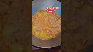 Delicious soyabean currysoyabean curryshortsfeed trending cooking cooking soyabean curry😍😍 [upl. by Anoed]