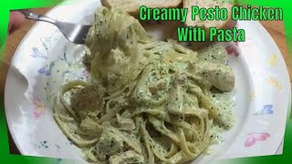 Creamy Pesto Chicken With Pasta  Pesto Chicken Pasta Recipe  MOLCS Easy Recipes [upl. by Nancy632]