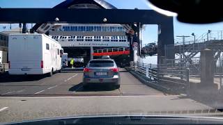 Driving onto Helsingor to Helsingborg Ferry [upl. by Fineman866]