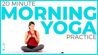 20 minute MINDFUL Morning Yoga Practice [upl. by Dnalor]