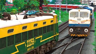 TWO TRAIN CROSSING IN SAME RAIL TRACK  BUMPY RAILROAD  Train Simulator  Railwork  NTG GAMING [upl. by Eenimod672]