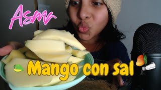 ASMR  comiendo MANGO VERDE CON SAL Y ADOBO [upl. by Adieno]