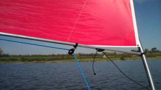 Canoe Sailing Ferry Meadows Peterborough April 2011 [upl. by Ardnoik372]