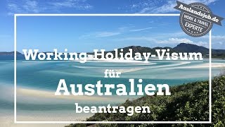 Working Holiday Visum für Australien beantragen [upl. by Akirdnwahs]