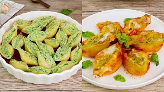 Conchiglioni ripieni al forno buonissimi  Pasta al forno  Ricetta facile e veloce [upl. by Ecidnacal]