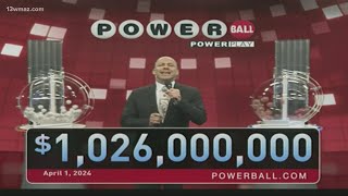 Powerball numbers April 1  1026 Billion Jackpot [upl. by Adnileb251]