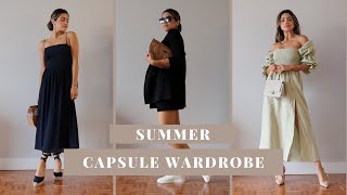 SUMMER CAPSULE WARDROBE  2021  Samantha Guerrero [upl. by Elleirda981]