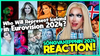 🇮🇸 Söngvakeppnin 2024  Reaction to all 10 songs  Iceland in Eurovision 2024 [upl. by Izabel]