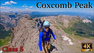 Coxcomb Peak amp Red Cliff  Class 5 Climb to The Sidewalk in The Sky  San Juans 13ers Ouray CO [upl. by Yerdua]