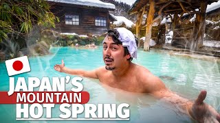 Inside Japans Most Beautiful Hot Spring 🇯🇵 Akita Winter Trip  Featsharlainjapan [upl. by Narmis780]